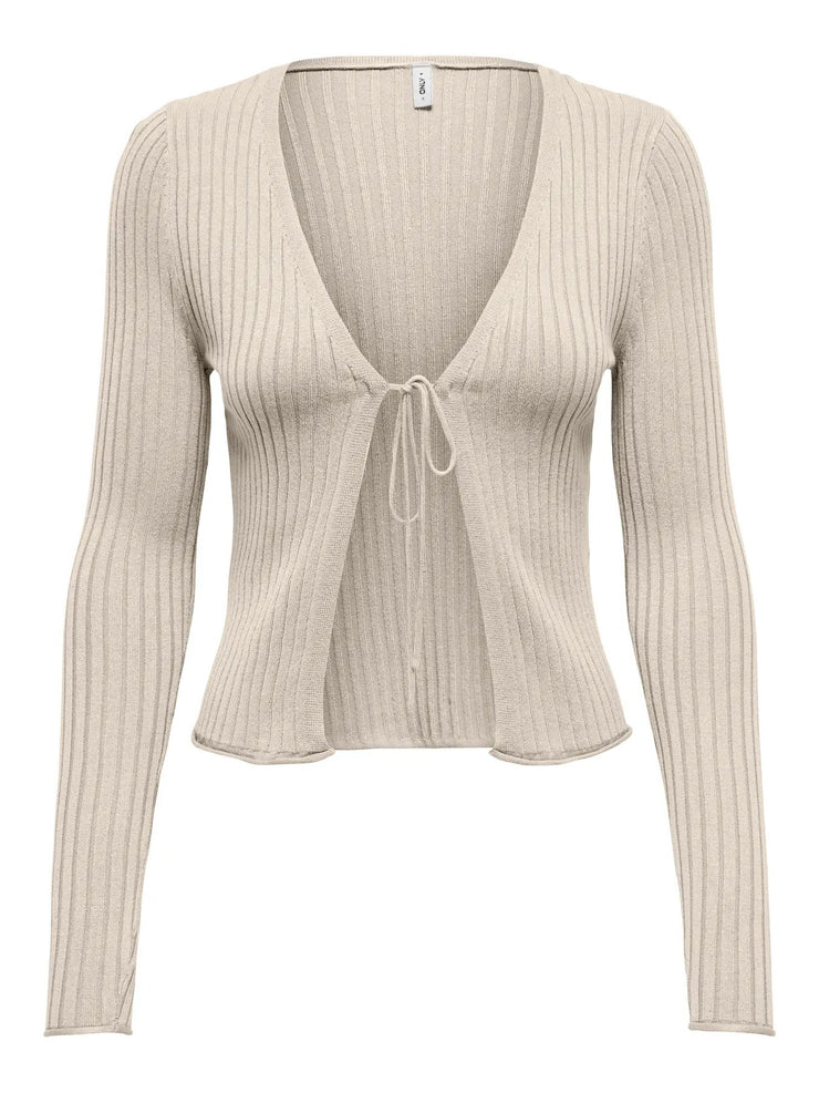 ONLY Mila Long Sleeve Tie Front Top