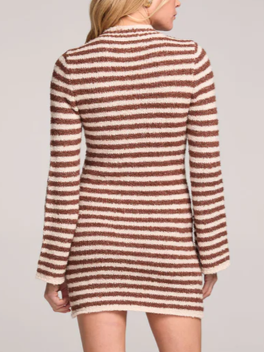SALTWATER LUXE Audrie Striped Sweater Dress