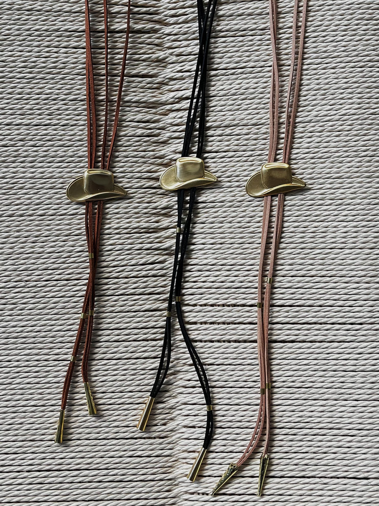 CINDER & SAGE Rodeo Day Bolo Necklace