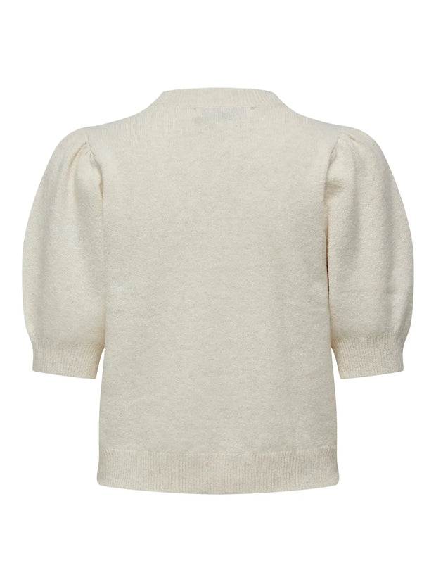 ONLY Rica Half-Sleeve Knit Crewneck Pullover Sweater