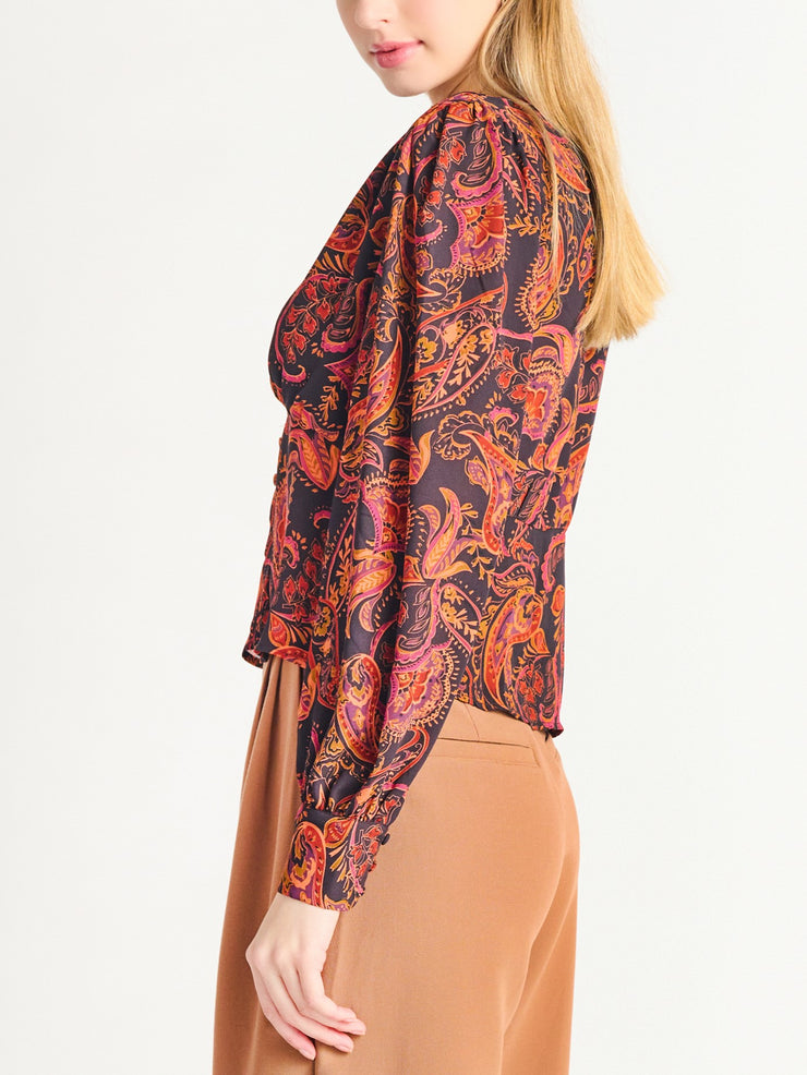 BLACK TAPE Jazmin Button Front Blouse