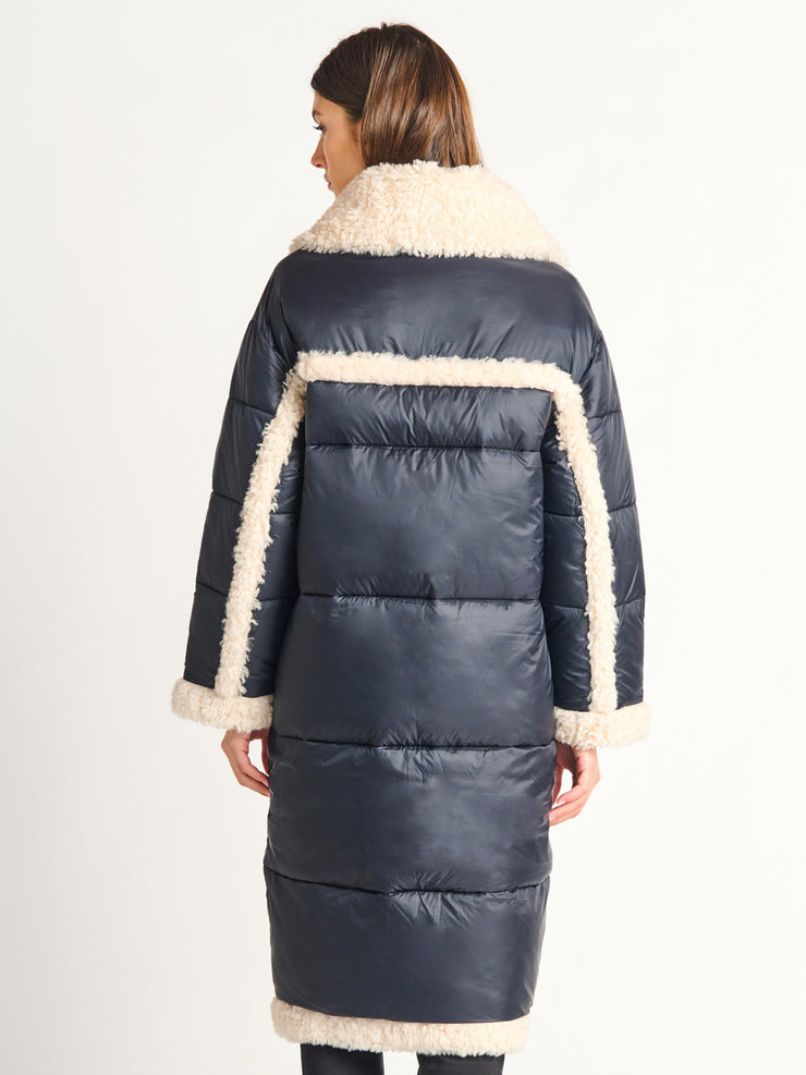 DEX Sherpa Detail Puffer Coat