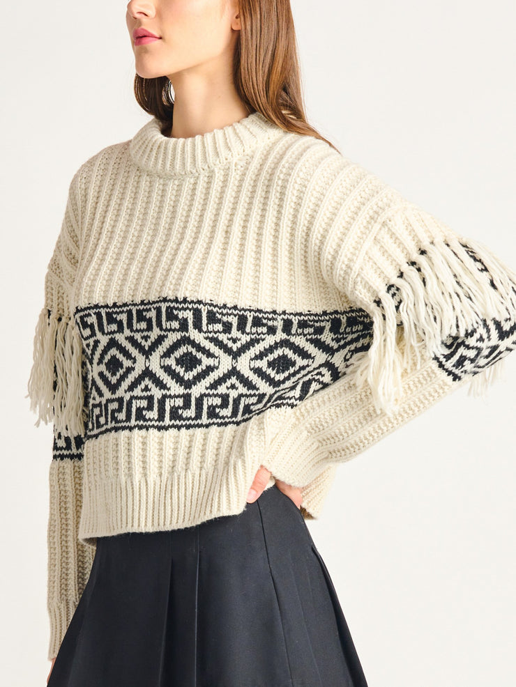 DEX Fringe Detail Sweater