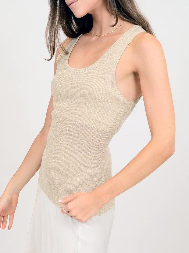 RD STYLE Glitter Knit Tank Top