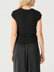 BLACK TAPE Drop Shoulder Textured Top