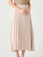 BLACK TAPE Pull On Pleated Maxi Skirt