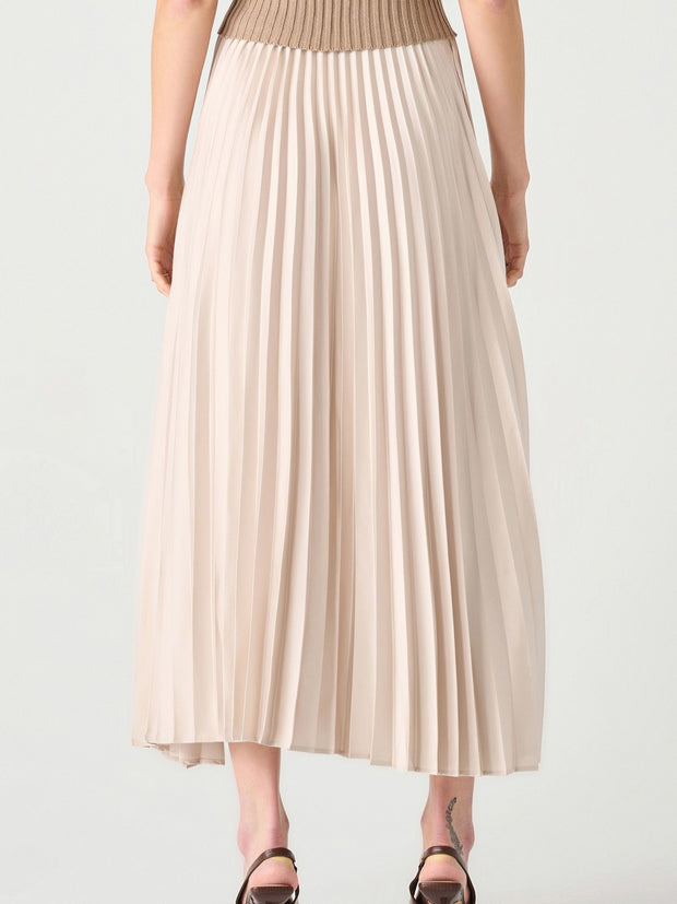 BLACK TAPE Pull On Pleated Maxi Skirt