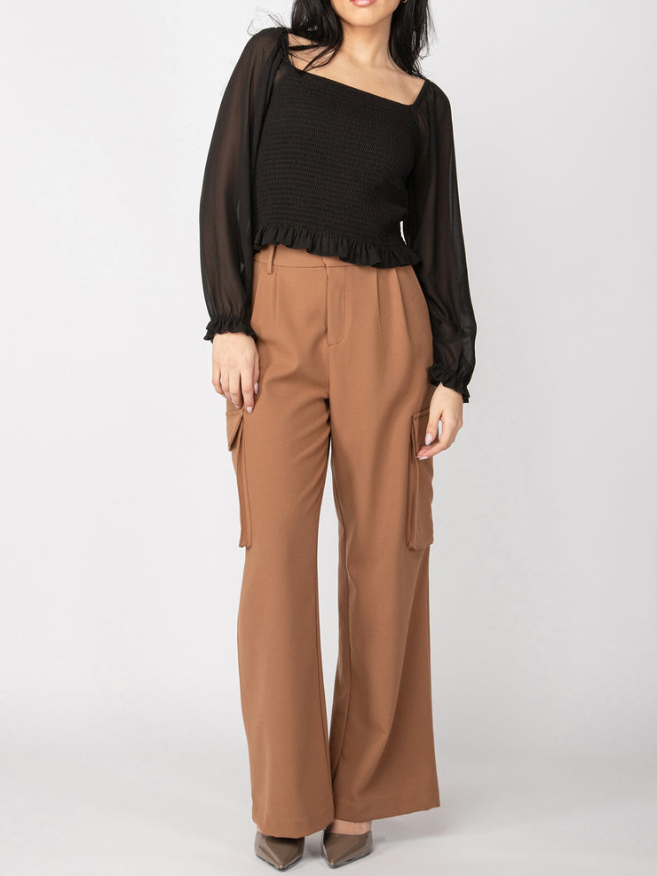 BLACK TAPE Wide Leg Cargo Trouser