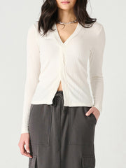 DEX Textured Twist Front Top