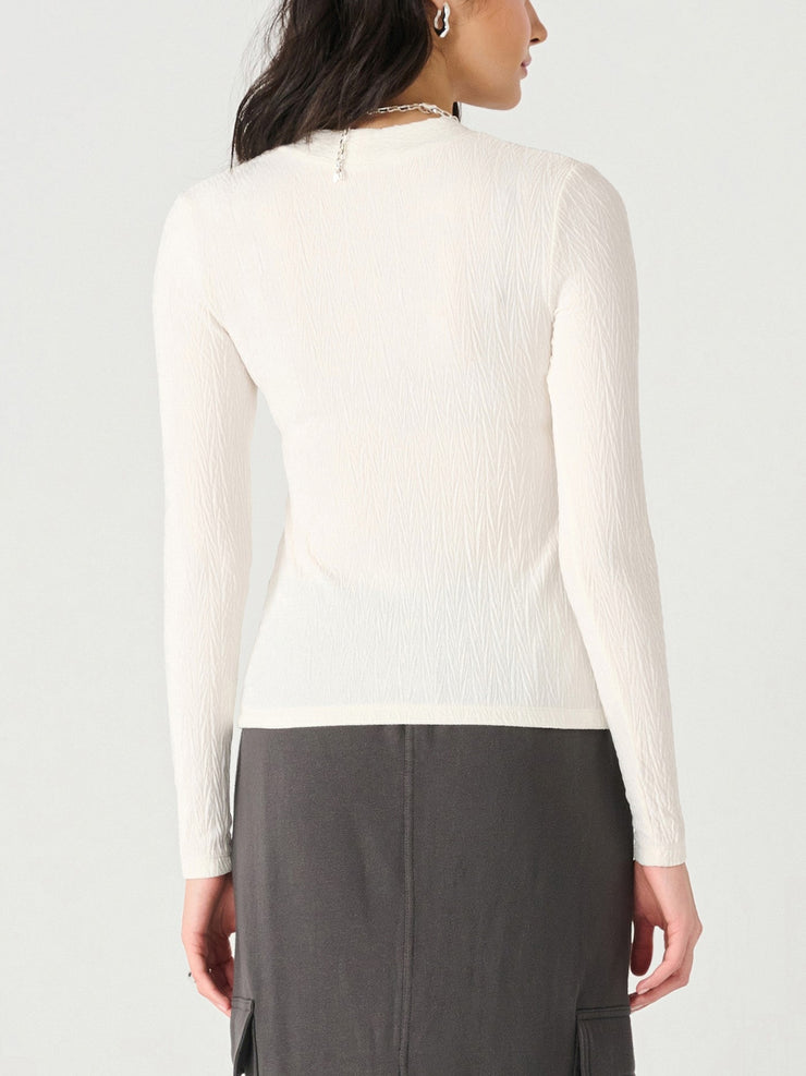 DEX Textured Twist Front Top