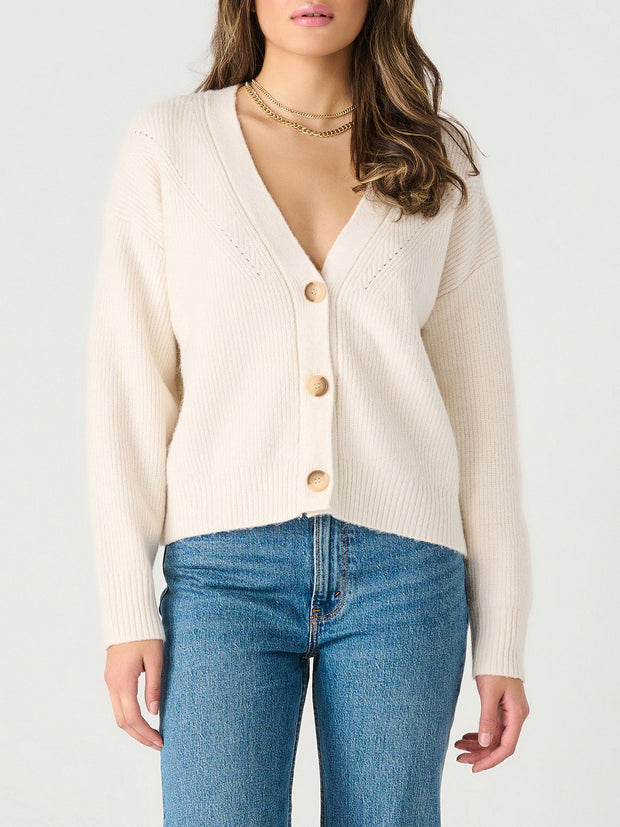 DEX Long Sleeve Button Front Cardigan