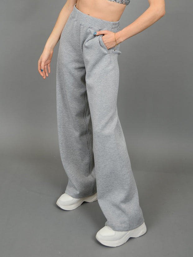 RD STYLE Melange Hoodie and Wide Leg Pant Set