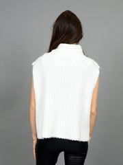 RD STYLE Knit Turtleneck Sleeveless Top