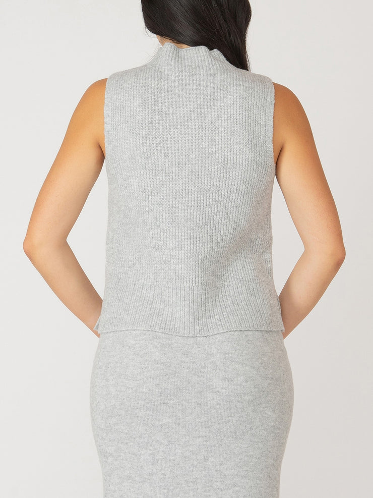 BLACK TAPE Sleeveless Mockneck Sweater