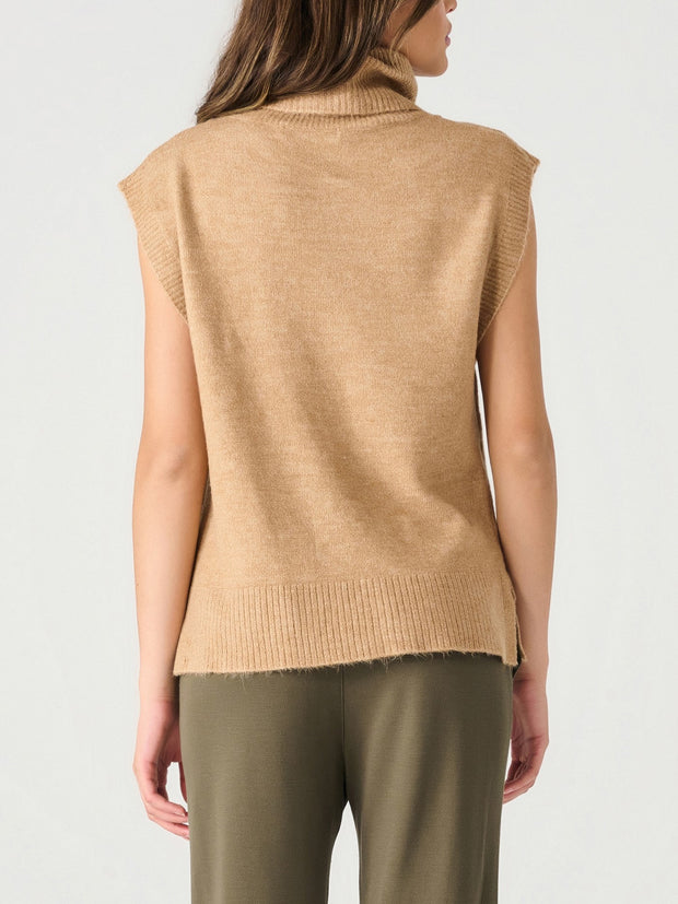 DEX Sleeveless Turtleneck Knit Top