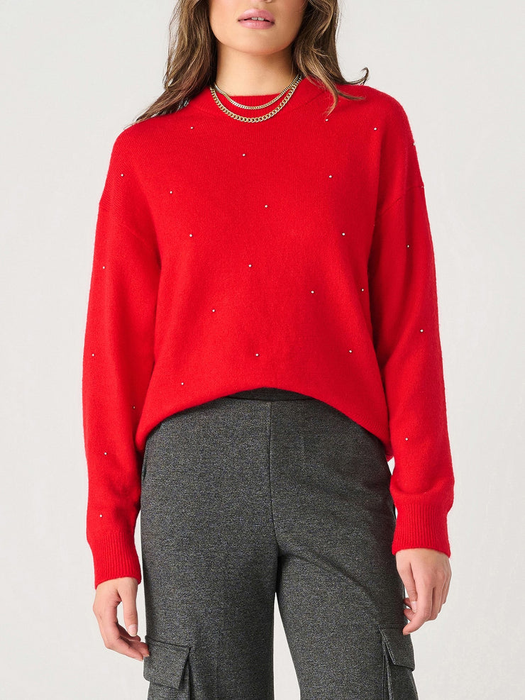 DEX Long Sleeve Embellished Sweater