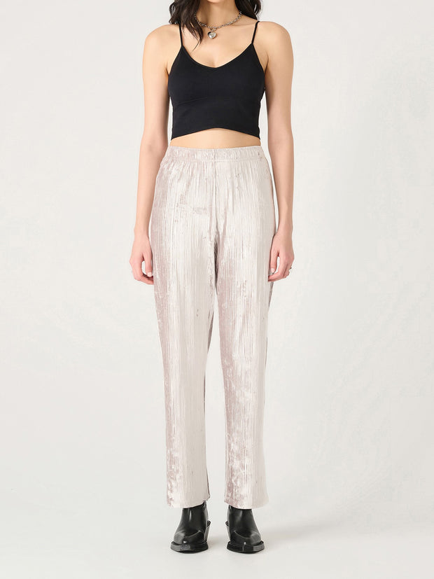 DEX Velvet Button Up Top and Pull On Pant Set