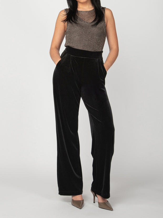 DEX Wide Leg Velvet Pant