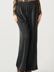 BLACK TAPE High Waisted Satin Wide Leg Pant