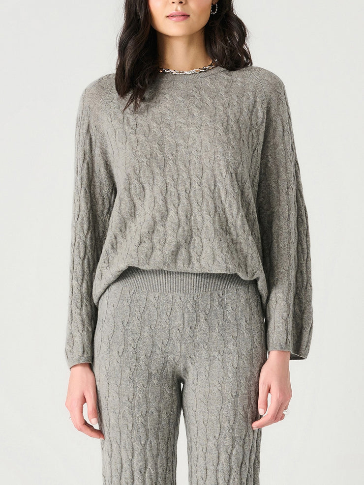 DEX Cable Knit Sweater and Pull On Pant Set