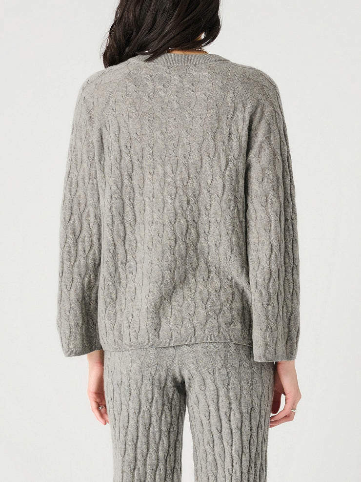 DEX Cable Knit Sweater and Pull On Pant Set