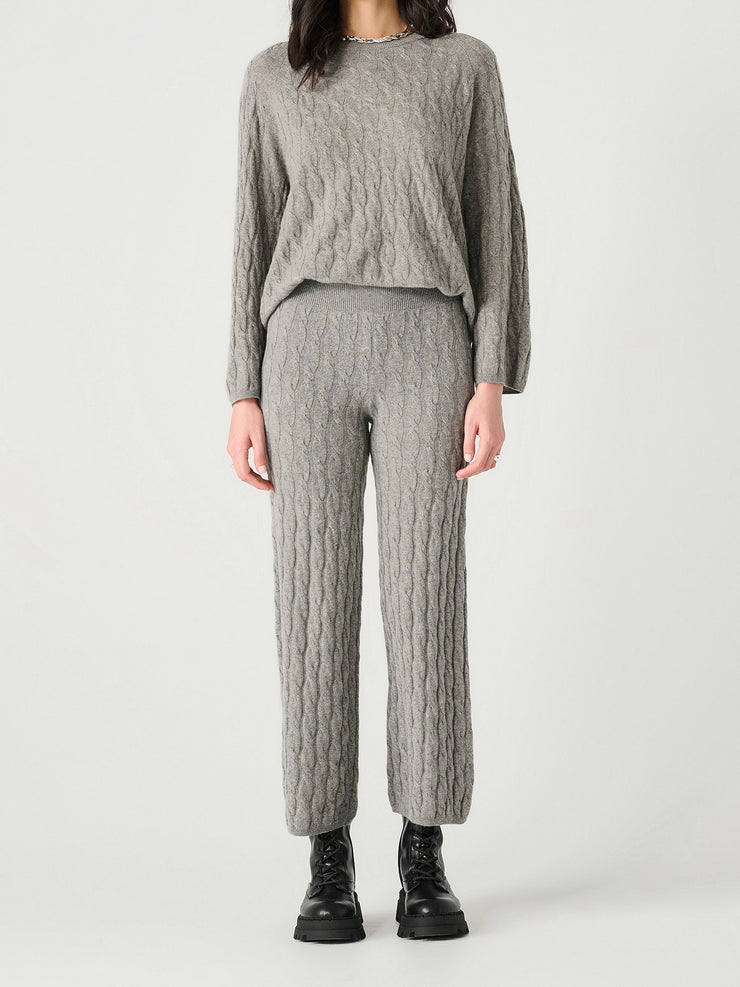 DEX Cable Knit Sweater and Pull On Pant Set