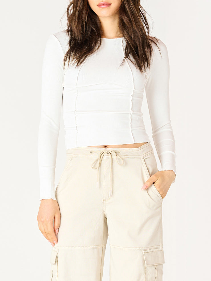 DEX Long Sleeve Exposed Seam Top