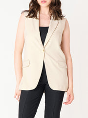 BLACK TAPE Sleeveless Blazer Vest