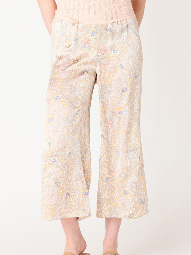 BLACK TAPE Paisley Wide Leg Culotte Pants