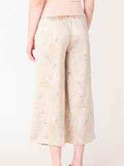 BLACK TAPE Paisley Wide Leg Culotte Pants