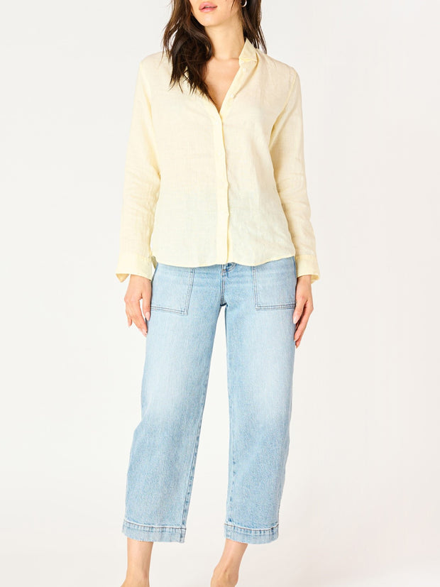 DEX Long Sleeve Button Front Blouse