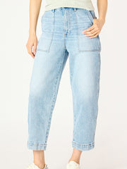 DEX High Rise Cropped Straight Leg Jean