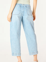 DEX High Rise Cropped Straight Leg Jean