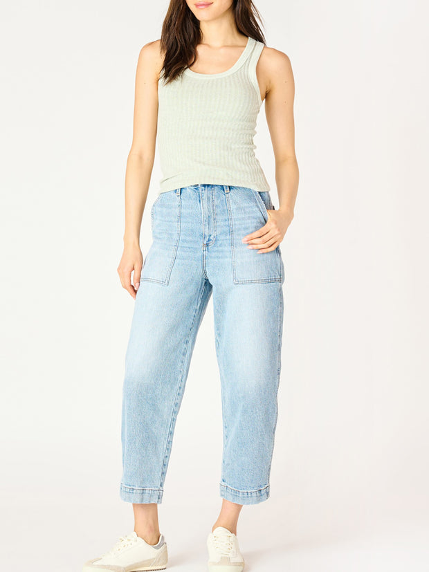 DEX High Rise Cropped Straight Leg Jean