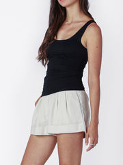 BLACK TAPE Ruched Side Tank