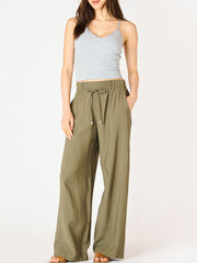 DEX Tie Belt Wide Leg Flowy Pants