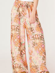 DEX Wide Leg Printed Flowy Pants