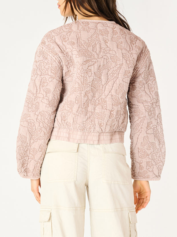 DEX Floral Quilted Bomber Jacket