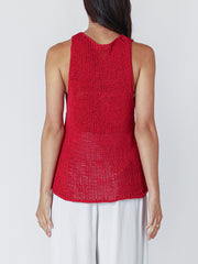 DEX Sleeveless Crochet Knit Tank