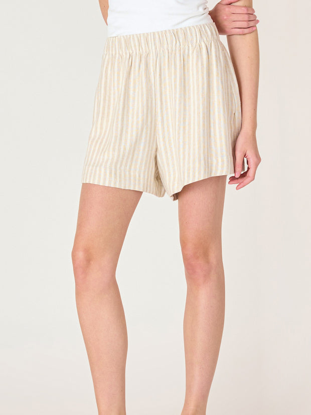 DEX Elastic Waistband Linen Shorts