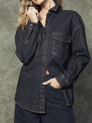 RD STYLE Sadina Button Up Denim Shirt Jacket