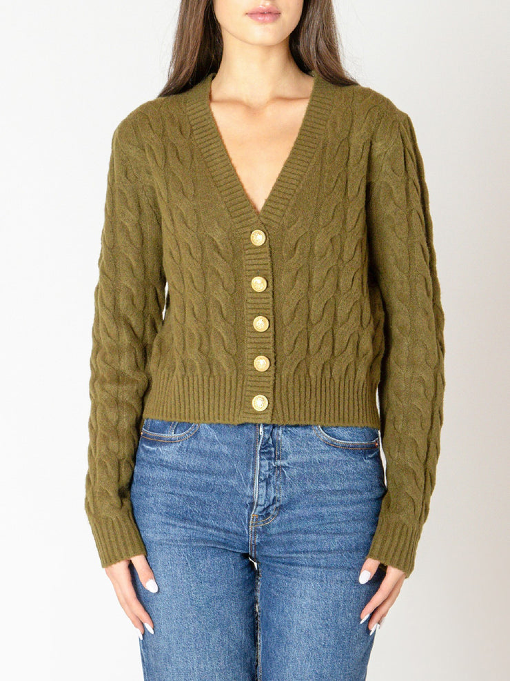 BLACK TAPE Cable Knit Cardigan