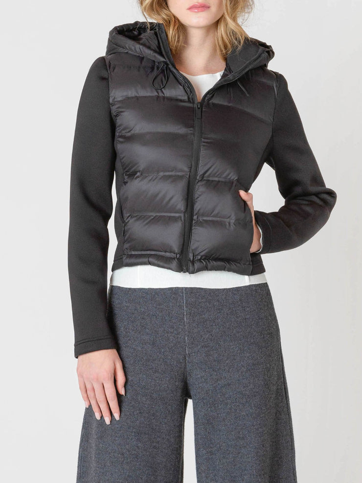 ROOM 34 Cropped Nylon Puffer Jacket