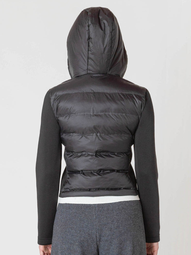 ROOM 34 Cropped Nylon Puffer Jacket