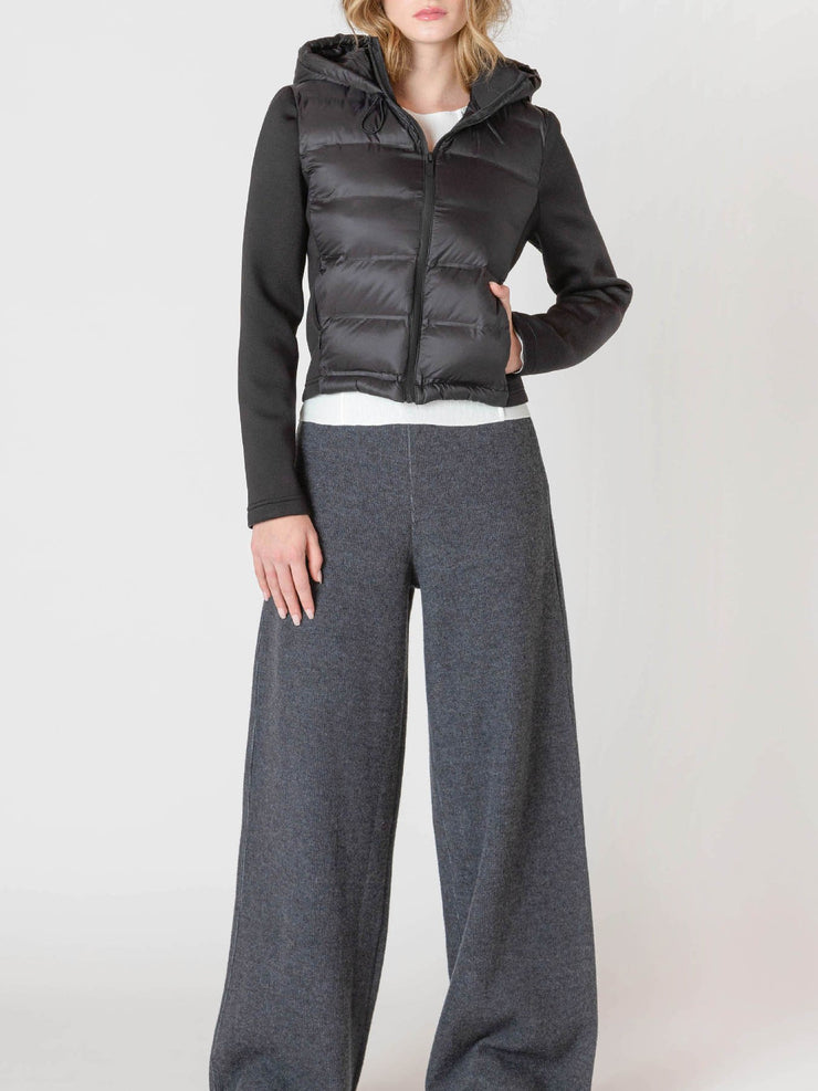 ROOM 34 Cropped Nylon Puffer Jacket