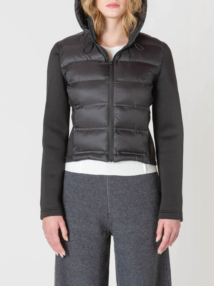 ROOM 34 Cropped Nylon Puffer Jacket