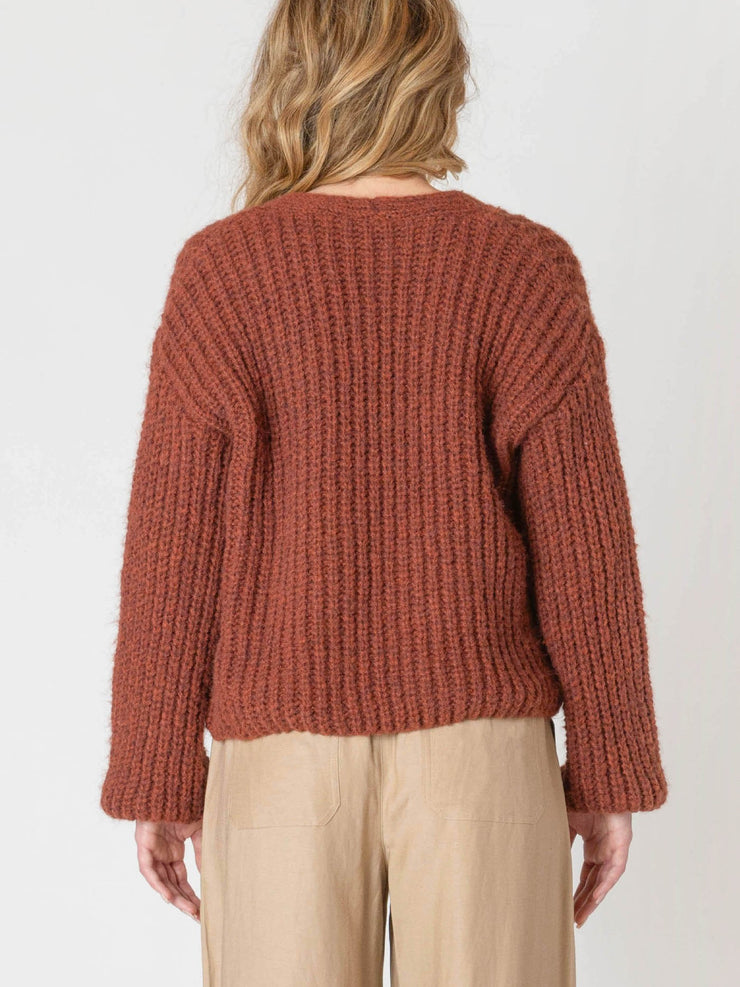 ROOM 34 Single Button Knit Cardigan