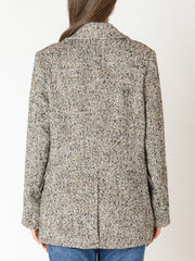 BLACK TAPE Double Breasted Tweed Blazer