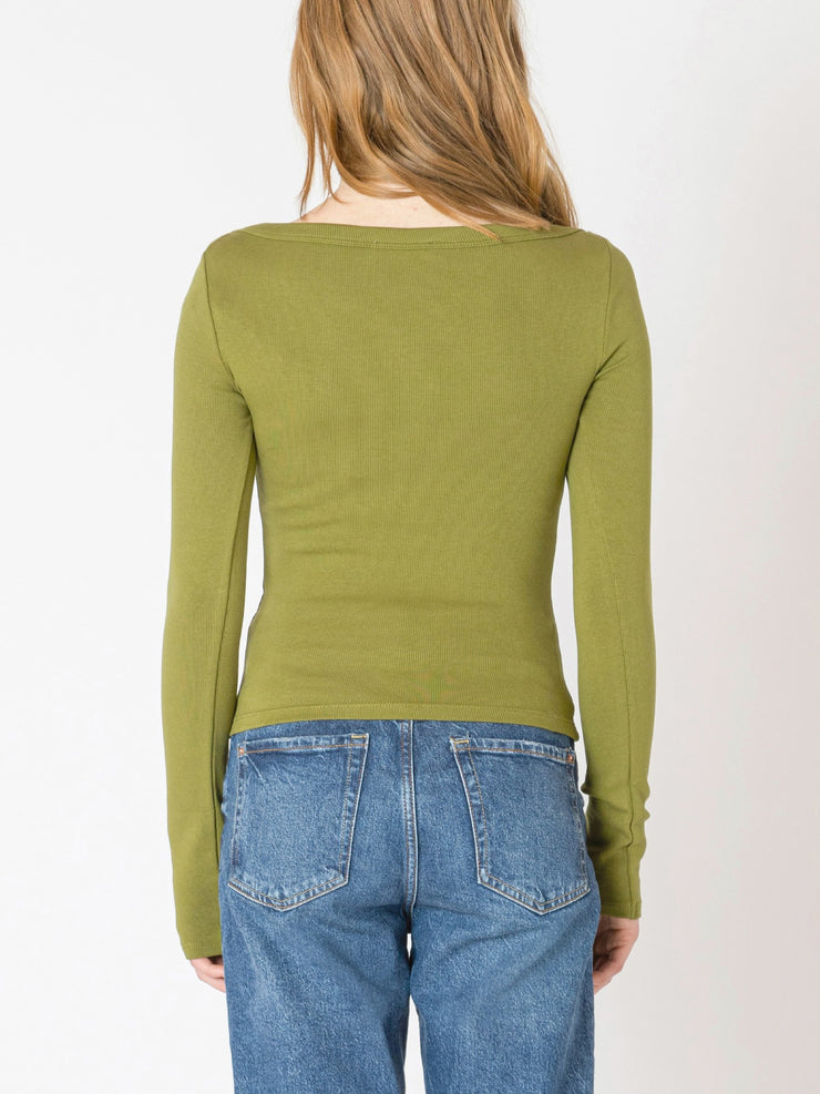 DEX Boatneck Ribbed Top