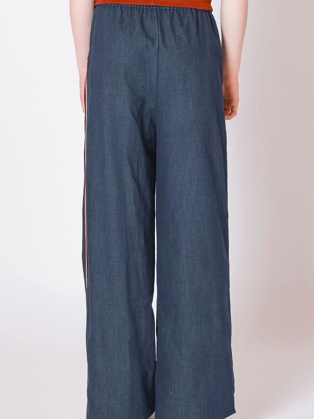 DEX Stripe Wide Leg Denim Pant